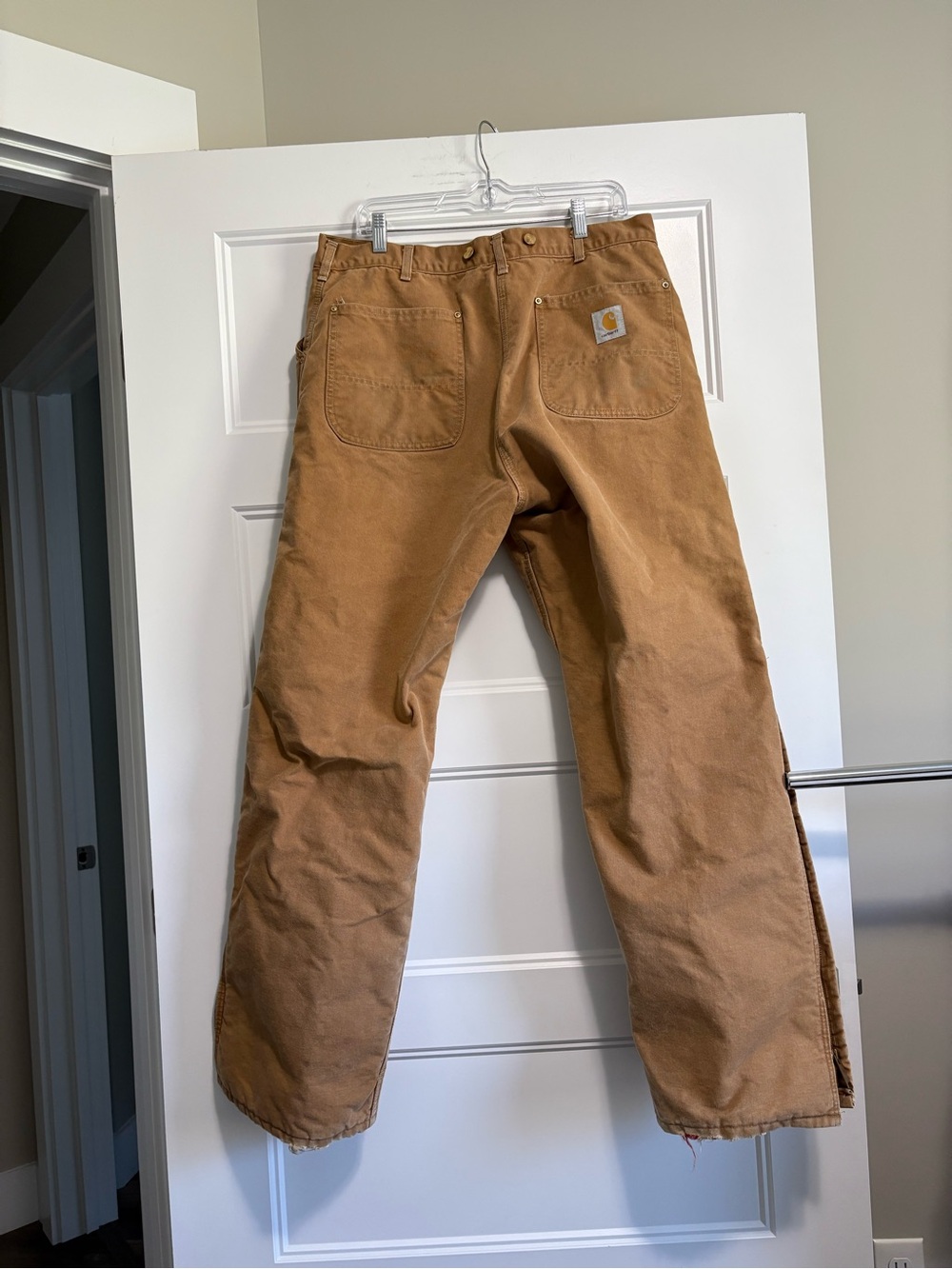 VTG Carhartt Pants Men’s Size Tag-36x34/Fits-32x33 Quilt-Lined Sz XL